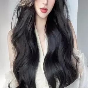 웨이브 붙임머리 롱 헤어피스 똑딱이 가발 코스프레가발 공연용가발 고정식가발