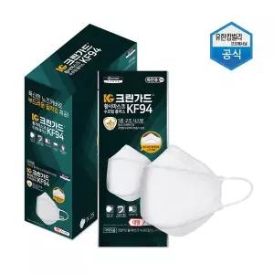 크린가드 유한킴벌리 끈조절 KF94 황사 마스크 대형 25매 5중필터