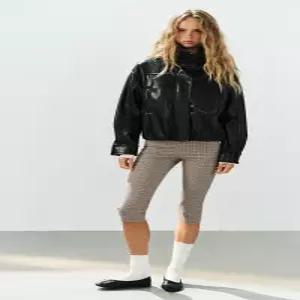 [정품] 자라 ZARA 페이크 봄버 재킷 - 블랙 8490/709/800