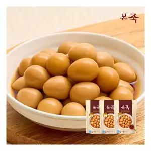 [본죽] 대용량 메추리알 장조림 1kg 3팩