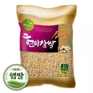 2026년 햅쌀 국산 현미찹쌀 찰현미 5kg 8559618