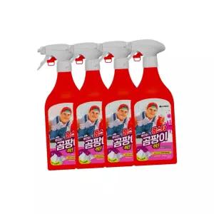 홈스타 맥스프레쉬 뿌리는 곰팡이 싹 곰팡이 제거제 락스함유 500ml 4개