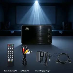 새로운 풀 HD 미디어 멀티미디어 플레이어 케이블 VGA 지원 SD U MKV RMVB 자동 재생 1080P USB 외장 HDD