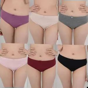 여자팬티 (이노비아)면스판 미디 여성 삼각팬티 7color