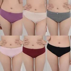 고품질 (이노비아)면스판 7color 미디 여성 삼각팬티
