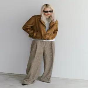 자라 ZARA 페이크 스웨이드 재킷 - 샌드 3046/253/704