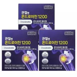 [셀러허브]관절엔 콘드로이친1200 연골 관절건강 60정 x 3박스 (AD) (S33552570)