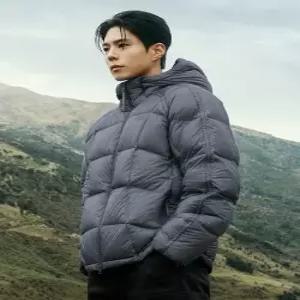 NJ1DS61B 남성 라이트 팩 다운 자켓 BLUE GRAY