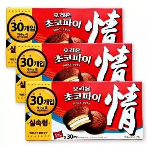대용량 오리온 초코파이 실속형 30개 X 3 대용량 과자도매 탕비실 스낵 최신제조 상품 당일 발송