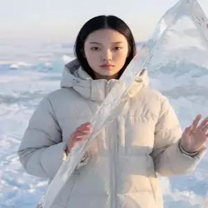 [국내정품] 내셔널지오그래픽 N254UDW040 치트라 후디 구스다운 점퍼 SILVER BIRCH N254UDW040009