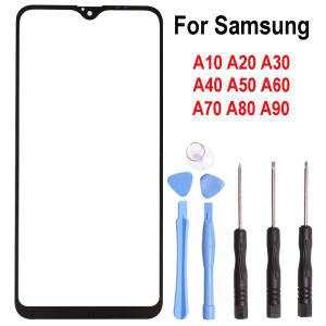 전면 외부 스크린 터치 패널 외부 유리 렌즈 갤럭시 호환 A10 A20 A30 A40 A50 A60 A70 A80 A90 교체 부품