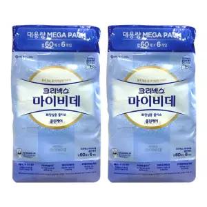 크리넥스 마이비데 캡형 60매 x 6 x 2팩
