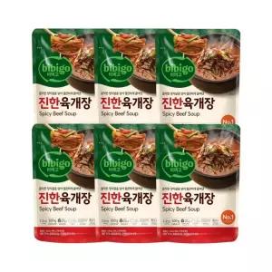 (e)CJ 비비고 진한육개장 500g x6개