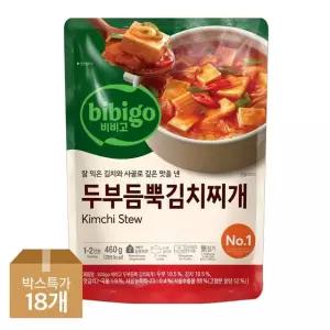 [CJ] 비비고 두부듬뿍김치찌개 460g x18개