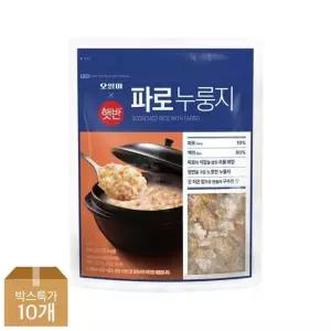 (e)CJ 햇반 오쌀미X햇반 파로누룽지 800g x10개