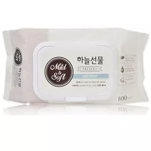 [OF585N1O]하늘선물 물티슈 100매 캡형 10개