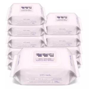 [NS홈쇼핑]한예지 키스해링 퍼플 물티슈 캡형 100매 10팩[36224939]