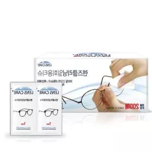 일회용 안경클리너 렌즈클리너 스마트폰클리너 200매 안경닦이 기타렌즈용품 YTW7B76C2