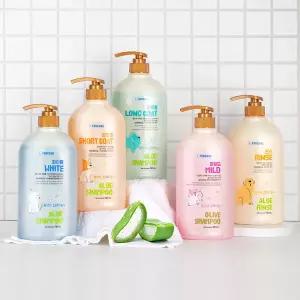 포켄스 알로에 강아지샴푸 5종 750ml 마일드/장모용/단모용/화이트/린스