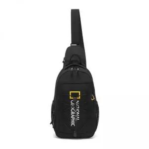 네셔널지오그래픽 N265ACR590 빅로고 슬링백 BLACK
