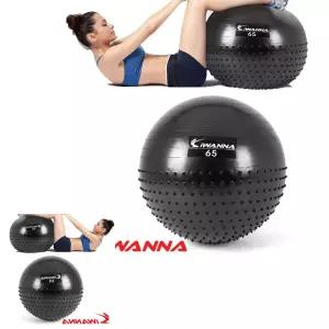 네쿠 짐볼 펌프 마사지볼 요가볼 범피라인반 안티버스트 필라테스 65cm 멀티 i워너158 돌기반