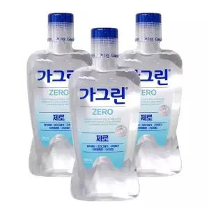 가그린 제로 750ml x 3개