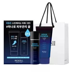 리코셀 퍼펙트맨 아쿠아파워 올인원 세트 (150ml+170ml)+쇼핑백/미백탄력/선물세트