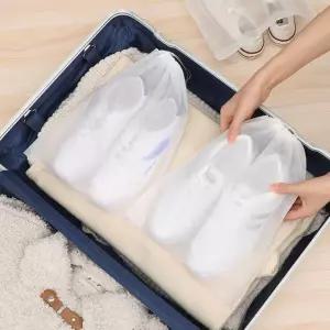 파우치 여행용 신발 신발 반투명 부직포