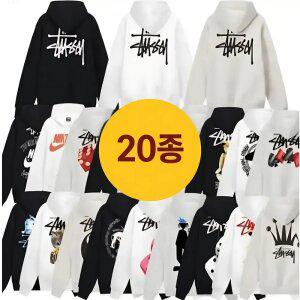 20종 스투시 베이직 후드 티셔츠 Stussy Basic Hoodie 001-020 남녀공용 커플후드 선물