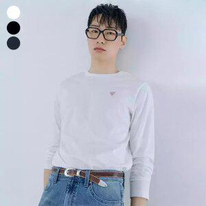 [게스] 레귤러핏 라운드 긴팔티셔츠 NQ1KE401