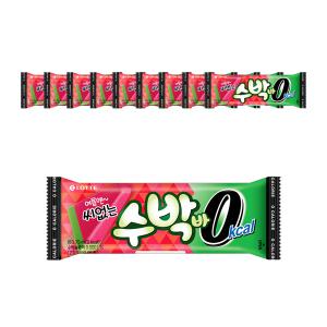 [슈팅냉동] 롯데웰푸드 씨없는 수박바 0칼로리 75ml, 10개