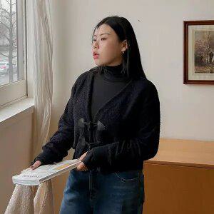 [제작/빅사이즈]이블렛 드젤리 더플 니트 가디건 제이스타일