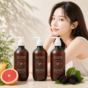 엘누아르 맥주효모 멀버리 약산성 비건 자몽향 탈모샴푸 500ml, 3개