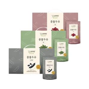 상하목장 콩물두유 팥 180ml, 15팩+콩물두유 쑥 180ml, 15팩+콩물두유 서리태 180ml,