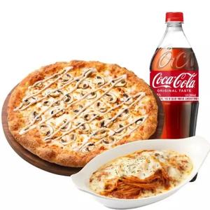피자헛 화이트 트러플 머쉬룸 오리지널 L+리치치즈파스타+콜라 1.25L