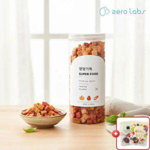 제로랩스 웰니스 영양가득 져키 호박+토마토+연어 1kg 강아지간식 피부 모질 관절근육