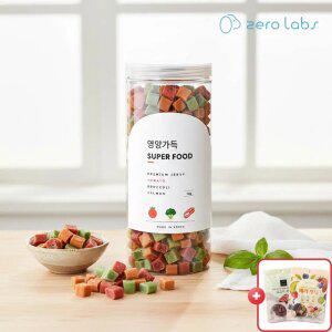 제로랩스 웰니스 영양가득 져키 토마토+브로콜리+연어 1kg 강아지간식 피부 모질 관절