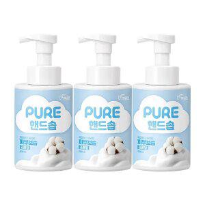피죤 퓨어 핸드솝 500ml 코튼향, 3개