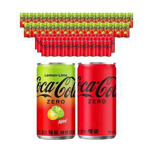 코카콜라 제로 레몬라임 190ml,30개 + 코카콜라 제로, 190ml, 30개