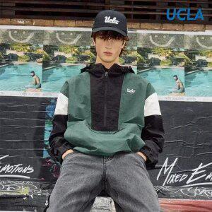[택가 59000] [UCLA] 남성 칼라블록 후드 아노락(UZ8UJ10)