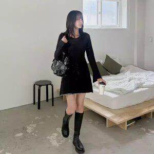 [제작/빅사이즈]이블렛 아로토 V넥 스카시 레이어드 니트 제이스타일