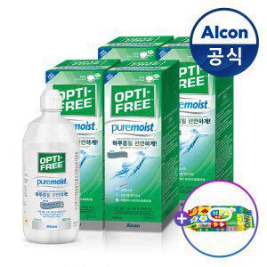 옵티프리 렌즈세척액 퓨어모이스트 300ml 4개(+물티슈 30매)