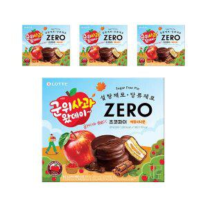 롯데웰푸드 ZERO 초코파이 군위사과 애플시나몬 336g, 4개
