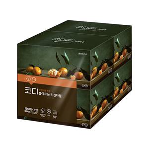 코디 뽑아쓰는 키친타월, 150매, 4입, 1개