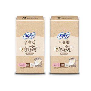 쏘피 내몸에 순한면 무표백 팬티라이너, 일반, 84매, 2개