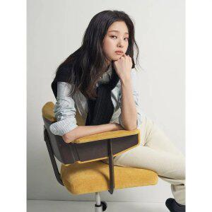 [빈폴레이디스] [Essential] 옥스포드 스트레치 스트라이프 레귤러핏 셔츠  그린 (BF5