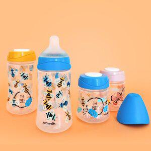 [스와비넥스]와이드넥 노꼭지 젖병 270ml + 모유촉감젖꼭지(2p)