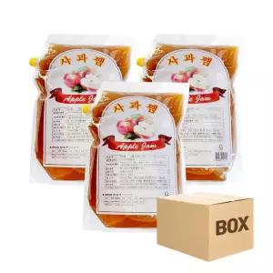 부국 사과잼 5KG x 3개 (박스) 과일잼 와플 토스트 시럽