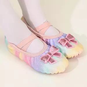 [삐에아떼르] 0576 H 레인보우 리본슈즈 + 슈즈파우치