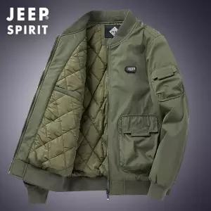 JEEP SPIRIT 겨울 방한 숏패딩 야구 점퍼 오버핏 남성 항공자켓
